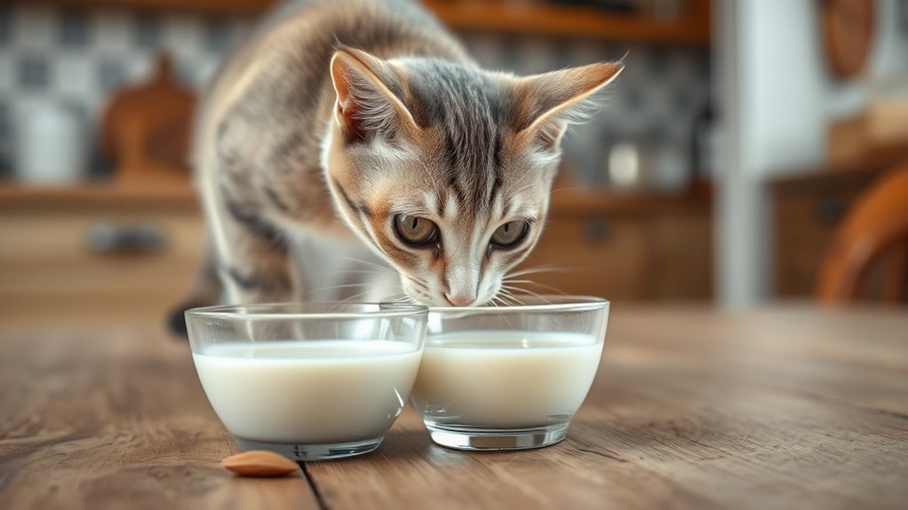 almond milk risks for cats