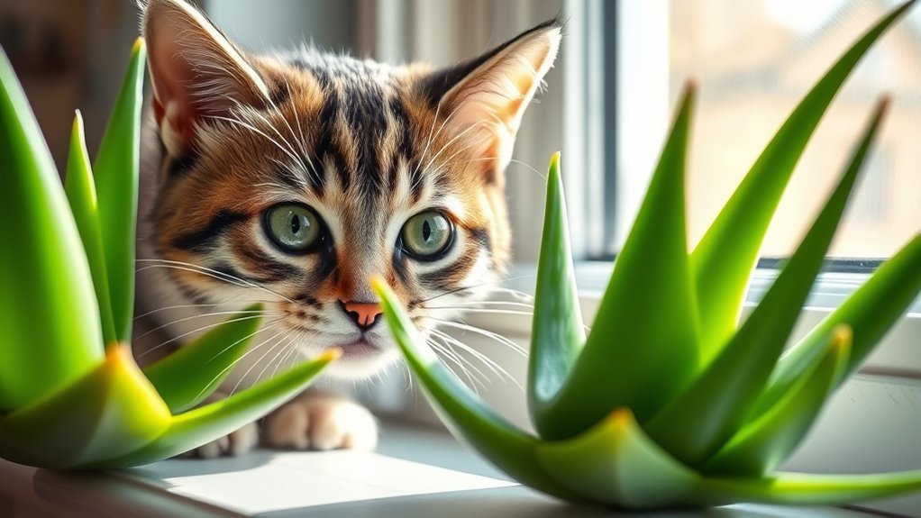 aloe poisoning symptoms cats