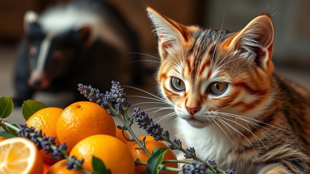 animal scents influence cat behavior