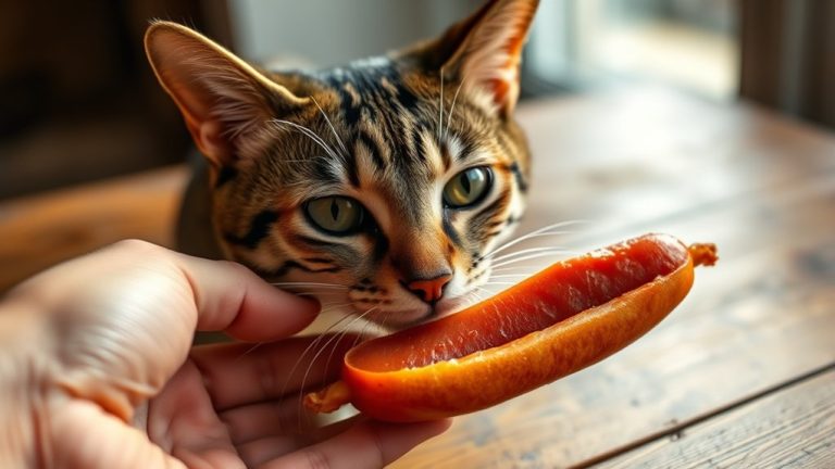 cat safety with hot dogs