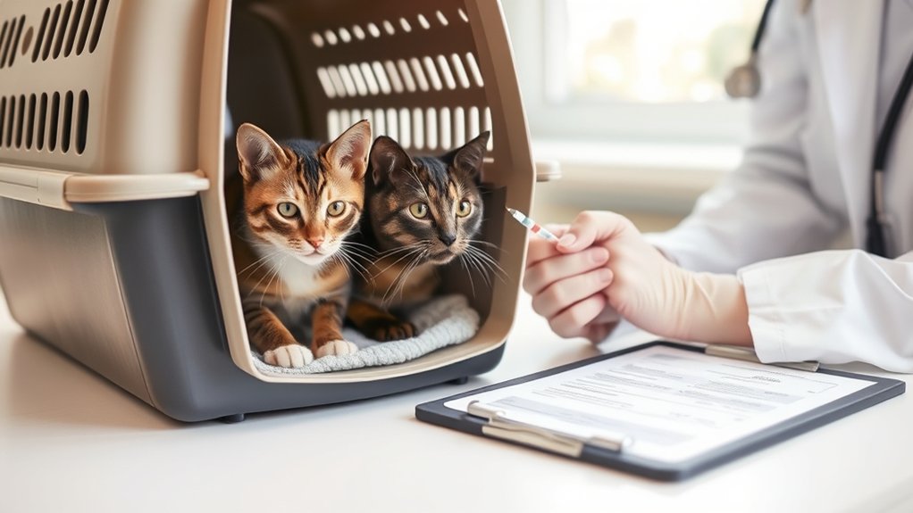 cat travel health requirements