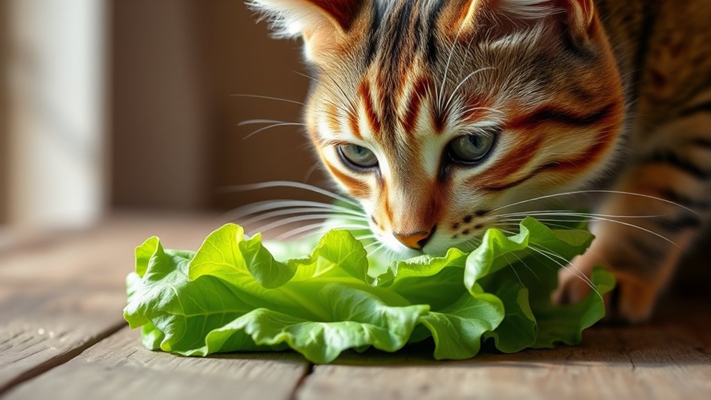 cats and lettuce safety