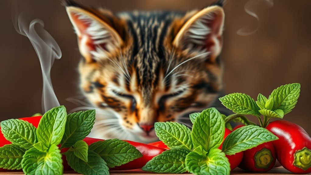 cats avoid spicy menthol scents