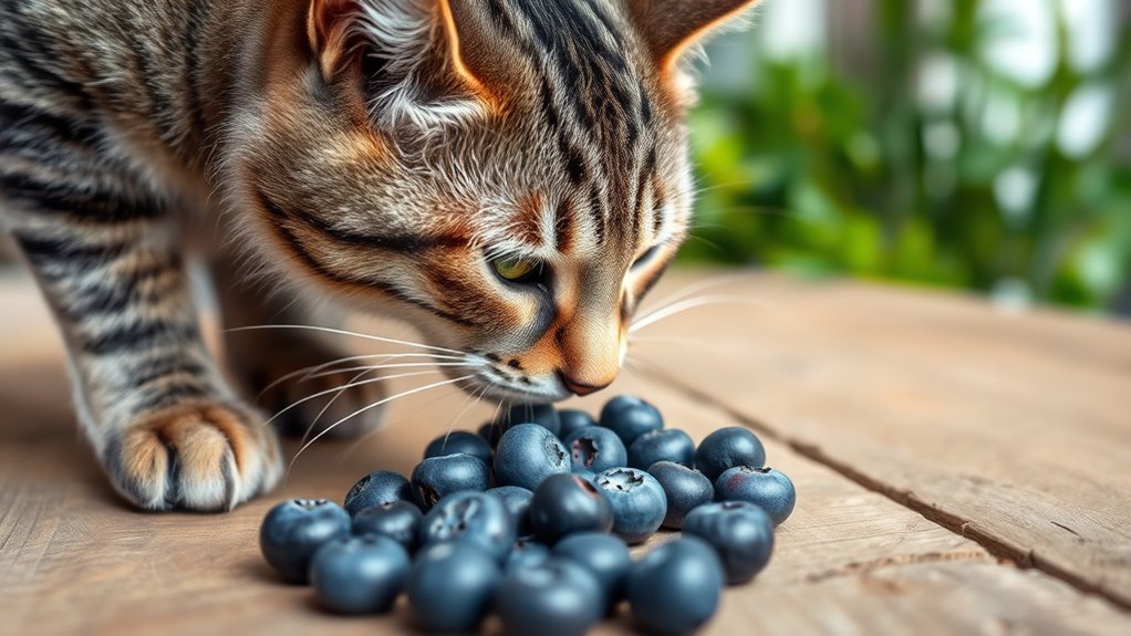 cats can eat blueberries