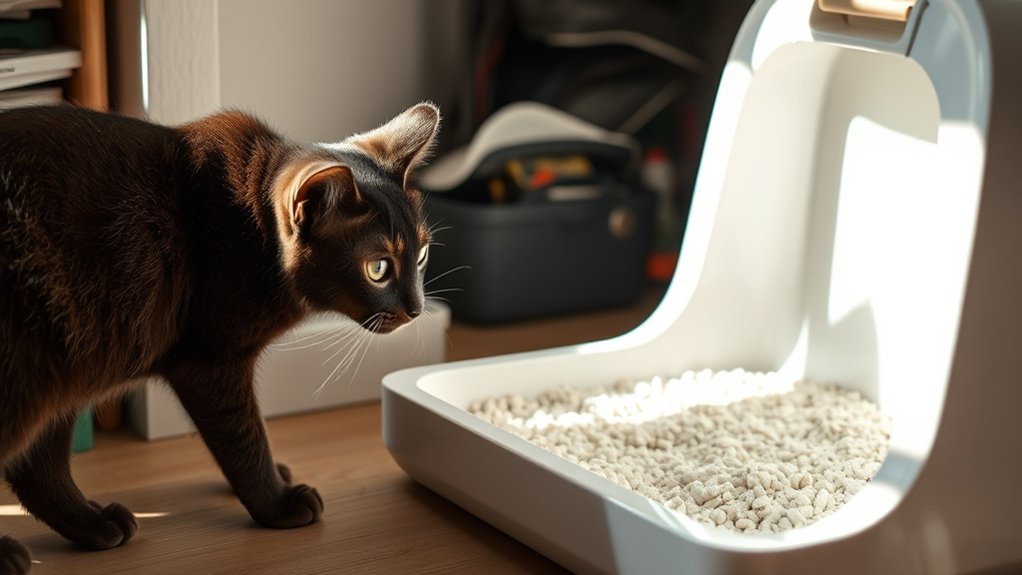 comfortable accessible litter box