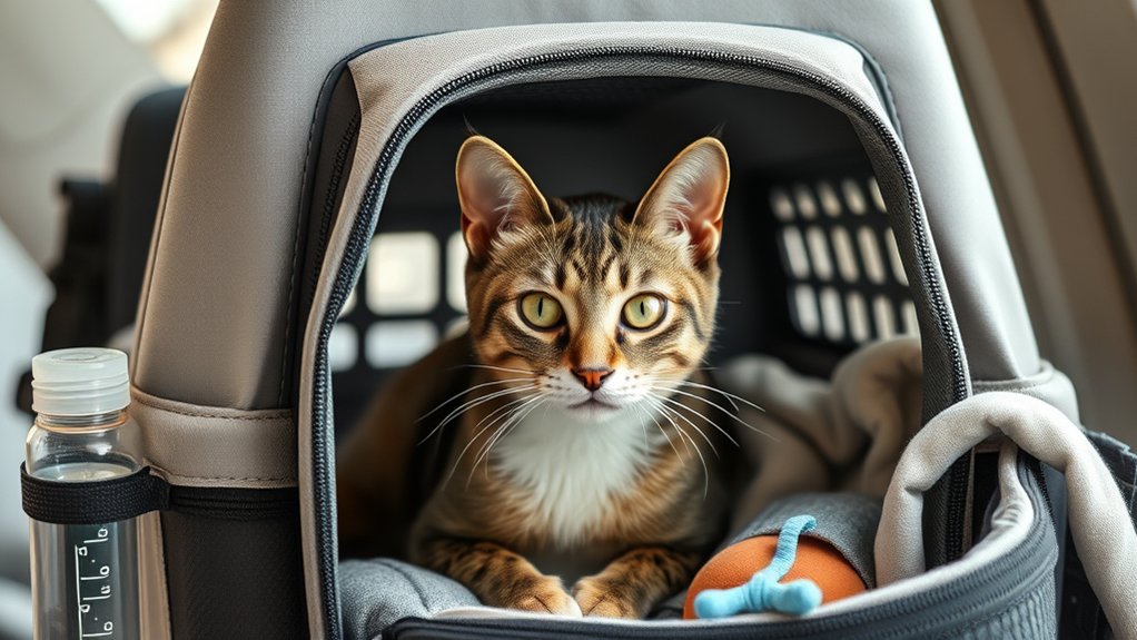 comfortable cat travel tips