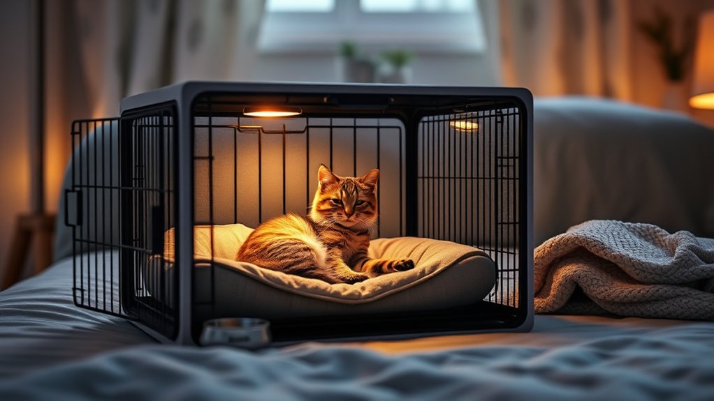 comfortable spacious secure crate