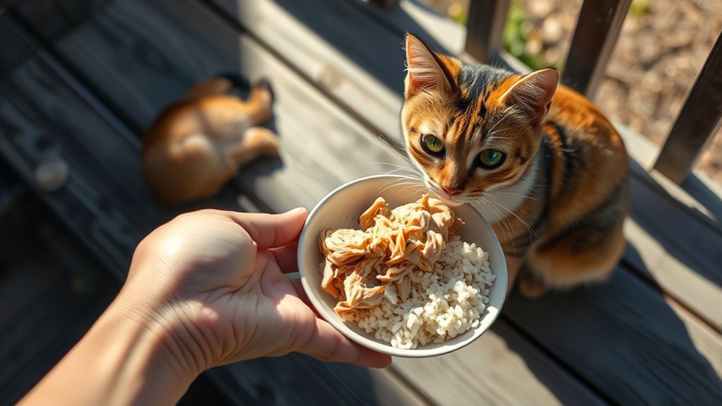 feed cats safely regularly