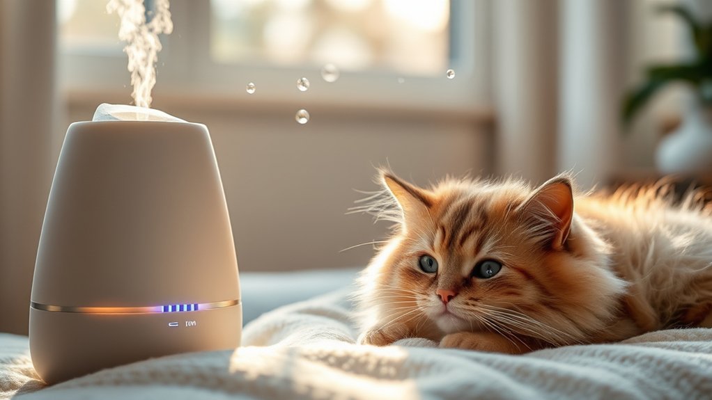 humidifiers relieve cat dryness