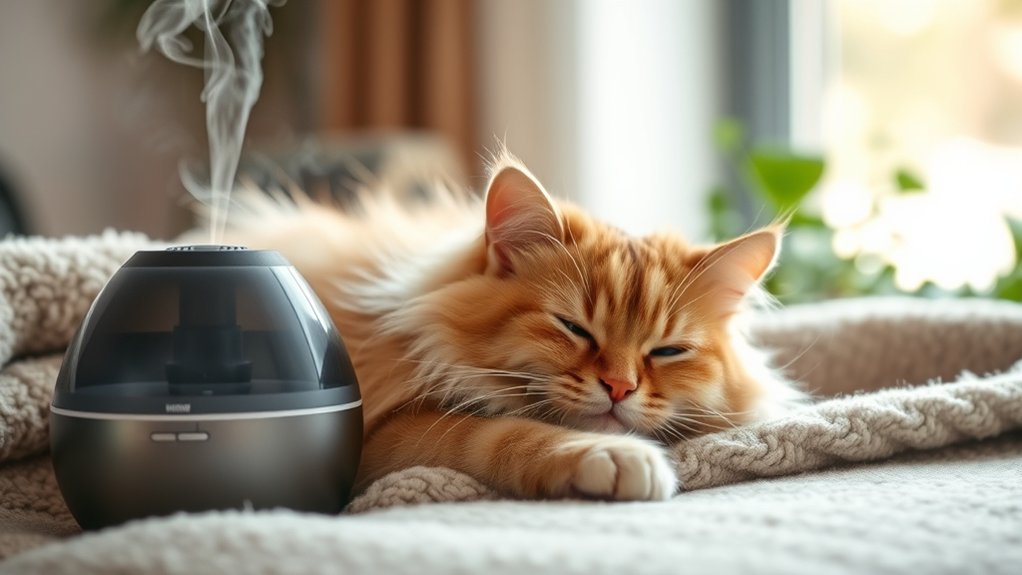 humidity aids cat breathing