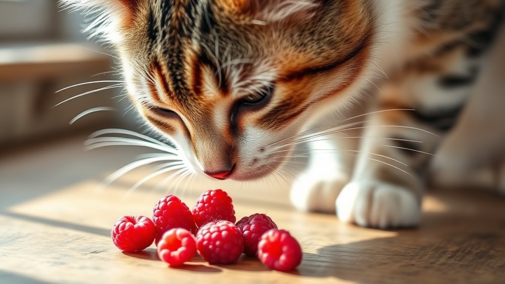 limit raspberries for cats