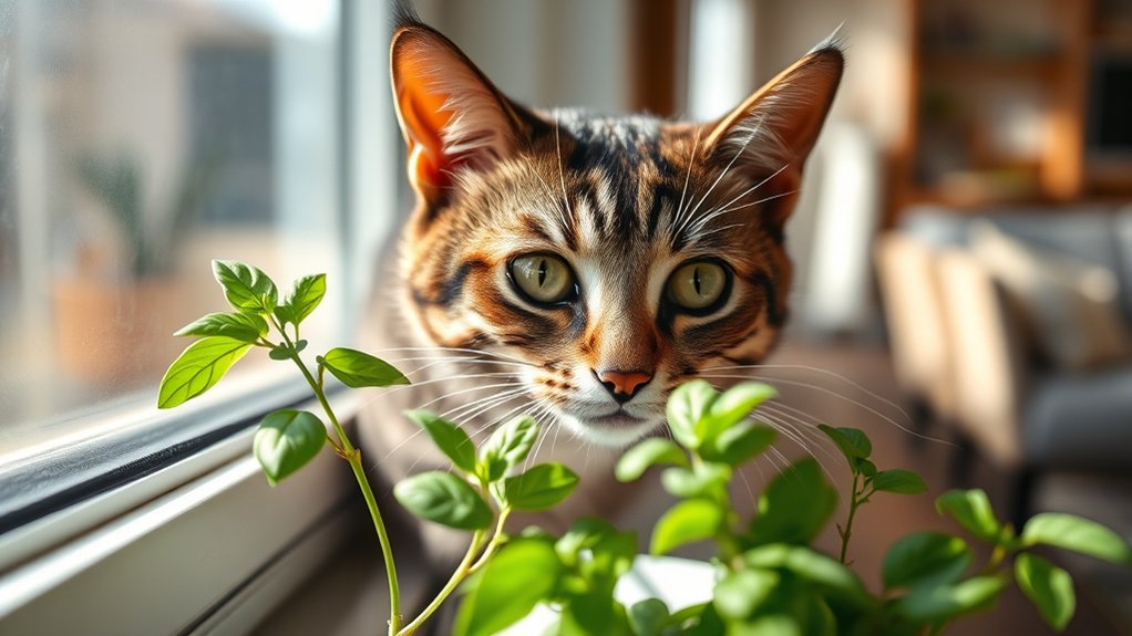 monitor cat after basil