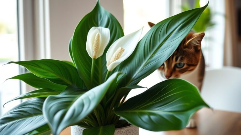 peace lilies harm cats