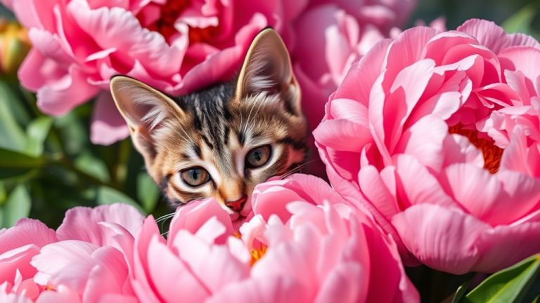 peonies not toxic to cats