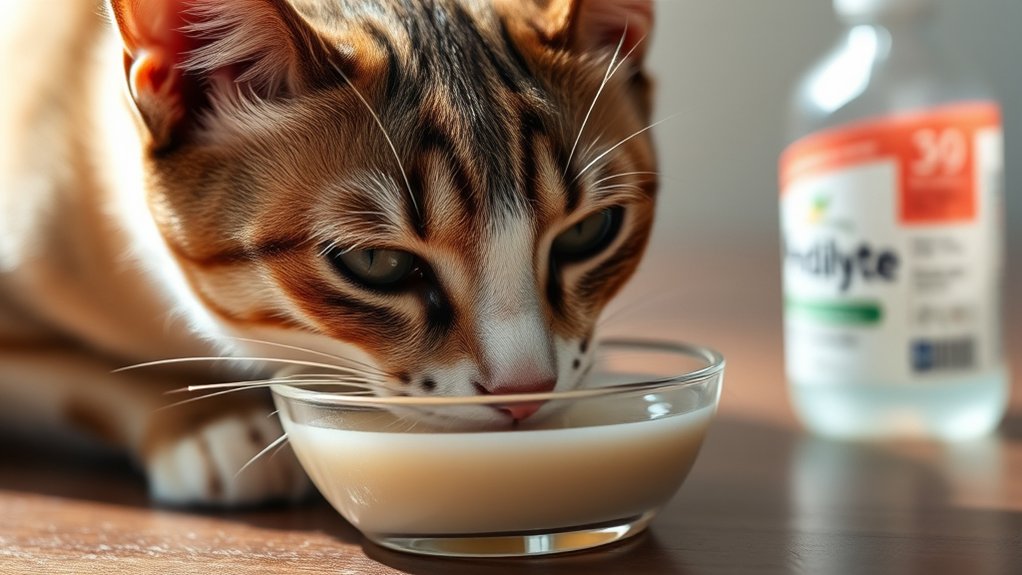 rehydrate cats with pedialyte