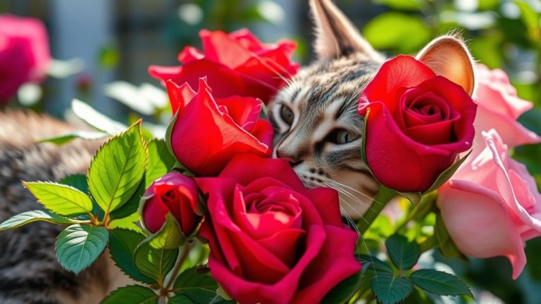 roses may harm cats