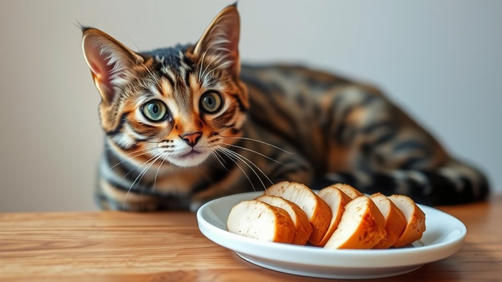 safe cooked chicken feeding