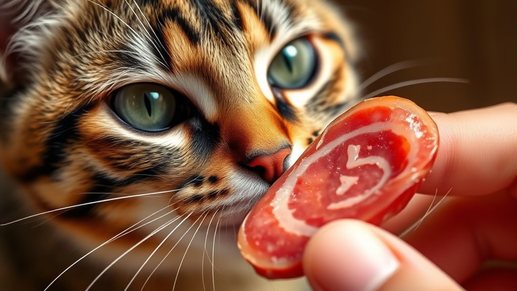 salami caution for cats