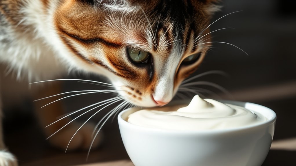 yogurt for cats moderation advised